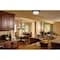 Westinghouse Fixture Ceiling Flush-Mount 60W 3Lght Classic 15In ORB Frost White Alabstr Glass 6429200 - alternate 2